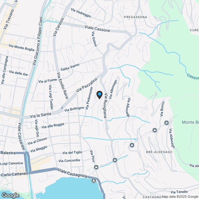 Meraviglioso appartamento 4.5 locali con vista aperta città e lago - Karte