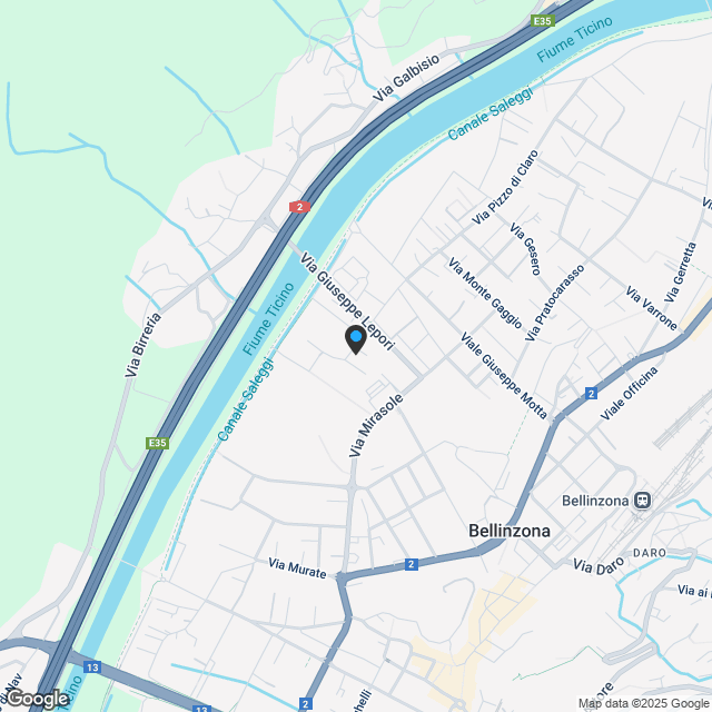 Spaziosi appartamenti 4.5 locali con terrazze, a due passi dal centro storico di Bellinzona - Karte