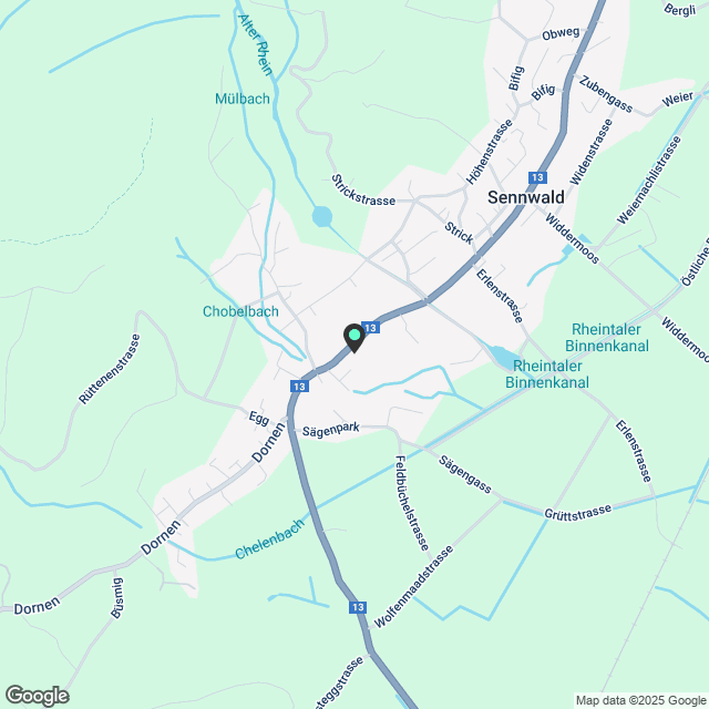 3 ½ Zimmer-Attikawohnung in Sennwald mieten - Karte