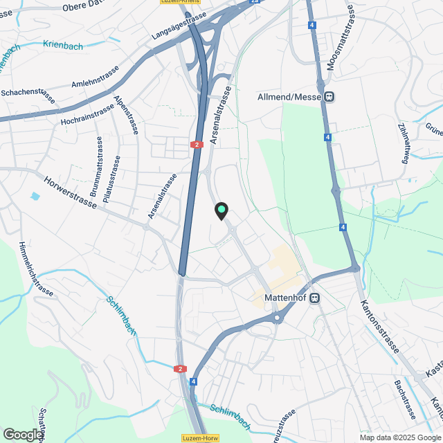 4 ½ Zimmer-Wohnung in Kriens mieten - Karte