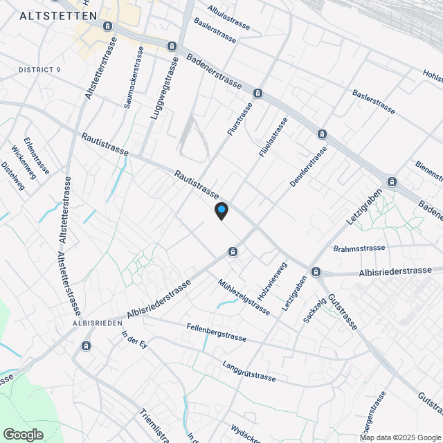 Townhouse mit Atelier in Albisrieden - Karte