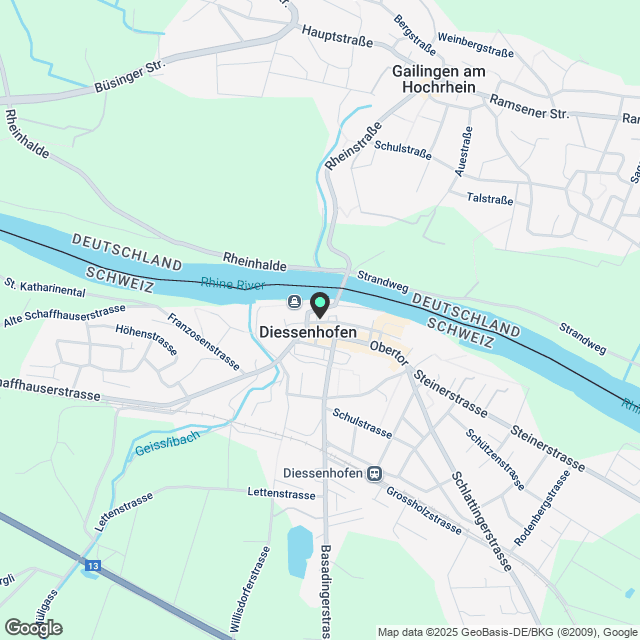 4 ½ Zimmer-Wohnung in Diessenhofen mieten - Karte