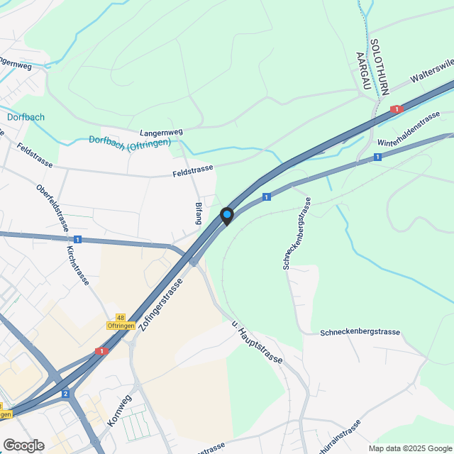 Bankgeprüftes 5.5 Zi-EFH, Oftringen, Neubau-Projekt, ruhiges EFH-Quartier, Sackgasse, Doppelgarage - Karte