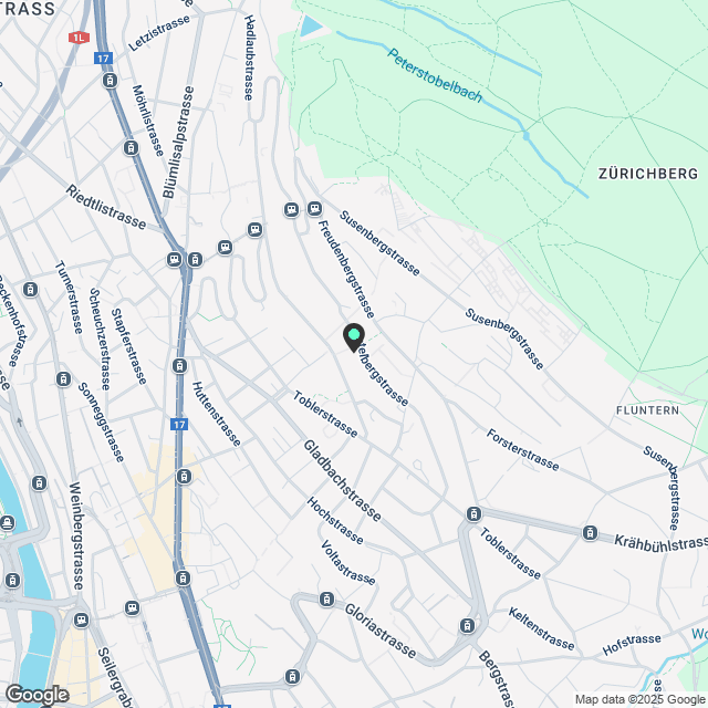 Exklusive 2.5-Zimmer-Attikawohnung mit traumhafter Aussicht am Zürichberg (Kreis 7) - Karte