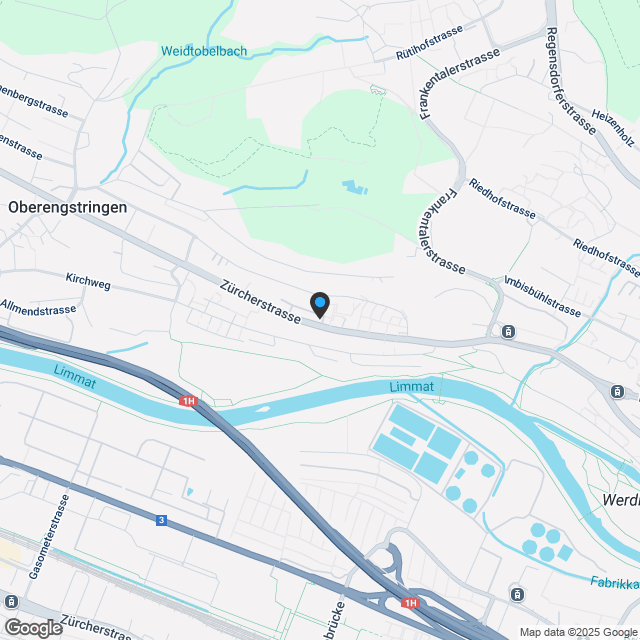 Doppeleinfamilienhaus in Oberengstringen - Karte