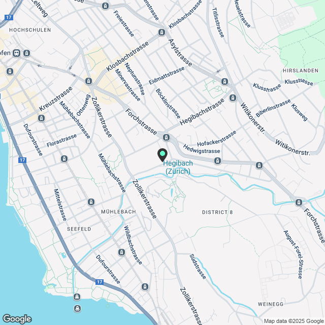 Exklusive 4.5-Zimmer-Neubau-Wohnung mit Balkon in Zürich-Seefeld - Karte