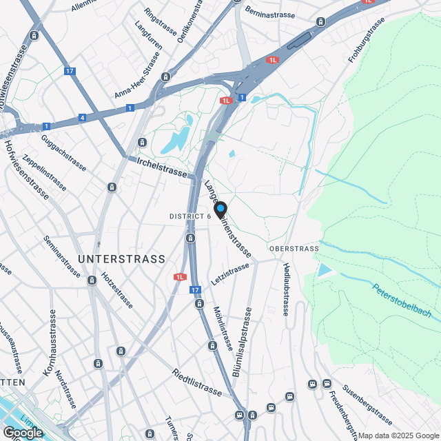 5½-Zimmer-Wohnung am Irchelpark - Karte