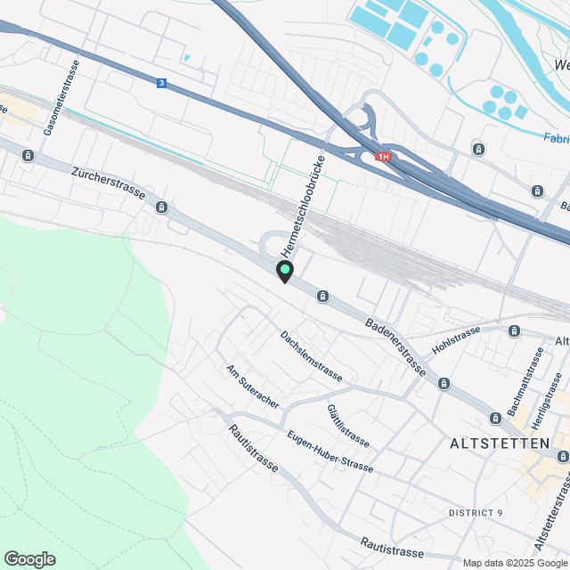 Hip Altstetten, 1.5ZW mit Keller & W/T, nah Markt, über Blueground - Karte