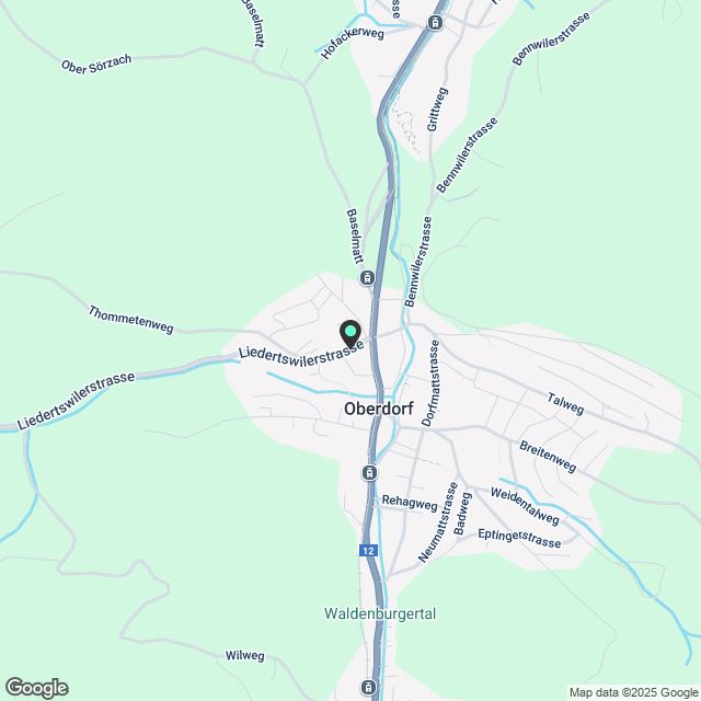 4.0 Zimmerwohnung in Oberdorf BL - Karte