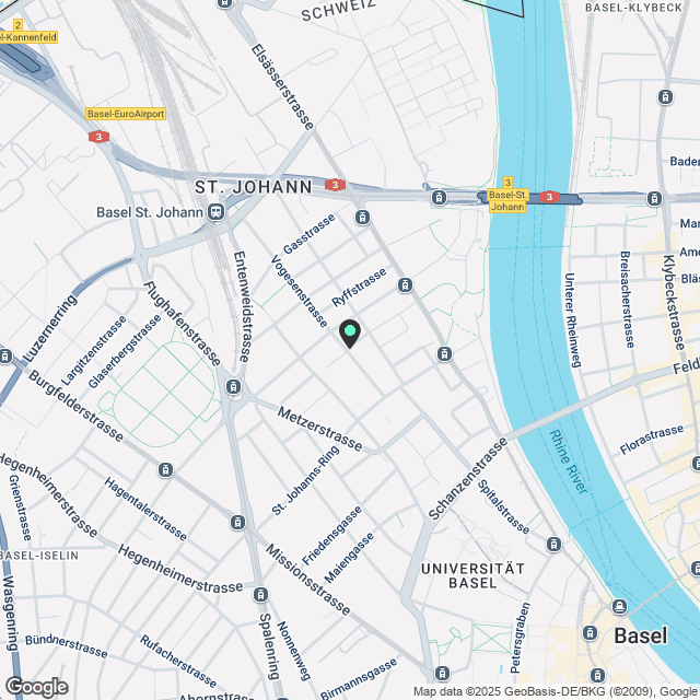 Charming 2.5-Room Flat in Quiet Basel Neighbourhood – Modern Kitchen & Private Laundry - Karte