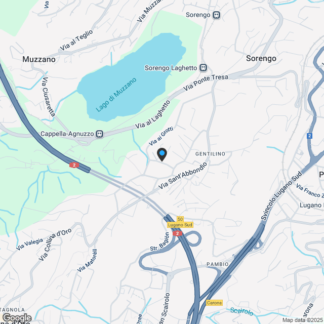 Attico 4.5 locali in residenza esclusiva a Gentilino - Karte