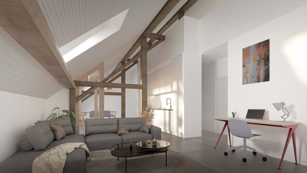 Cronay – Appartement mansardé de 4.5 pièces avec jardin - Bild 1