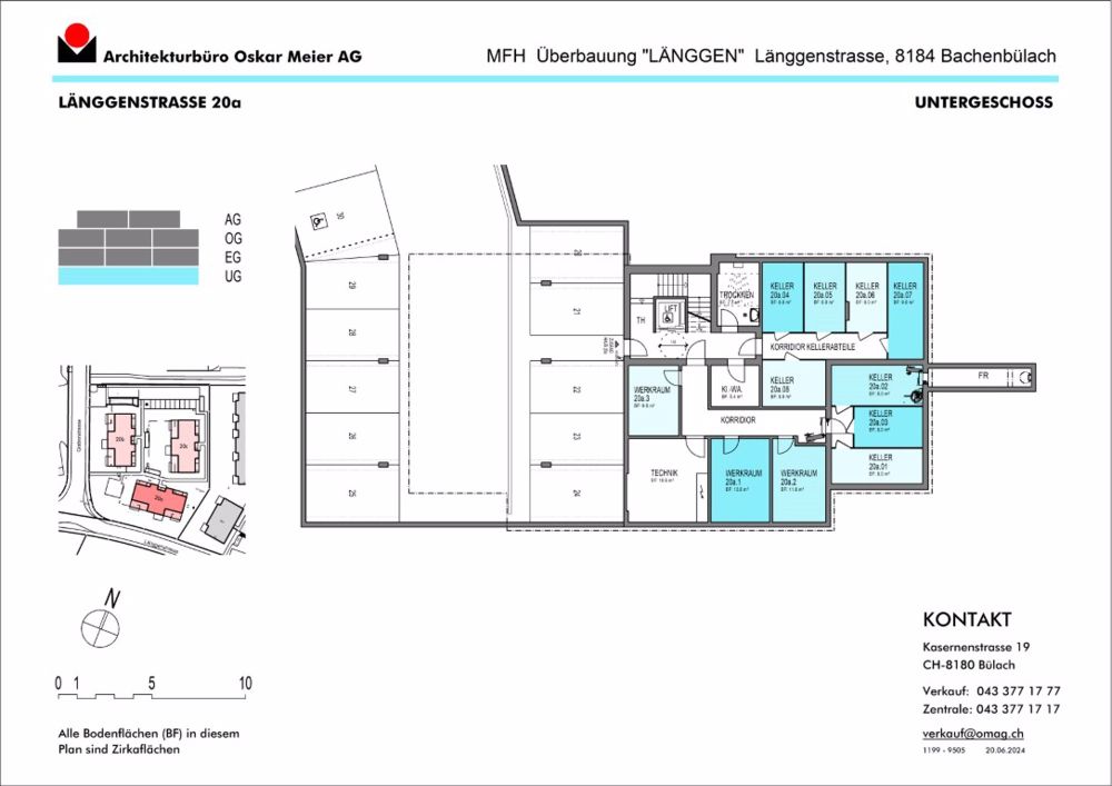 4.5-Zimmer-Attikawohnung mit schöner Weitsicht - Untergeschoss Haus 20a