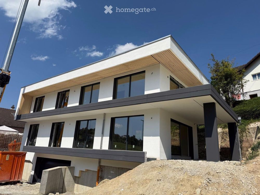 Neubau-Einfamilienhaus in Mümliswil – moderne Architektur, traumhafte Aussicht - Bild 1