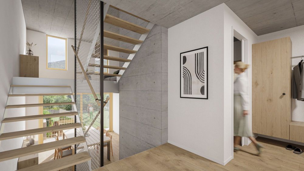 Neubauprojekt "FÜNF ZÄMME" (HAUS B) - Visualisierung