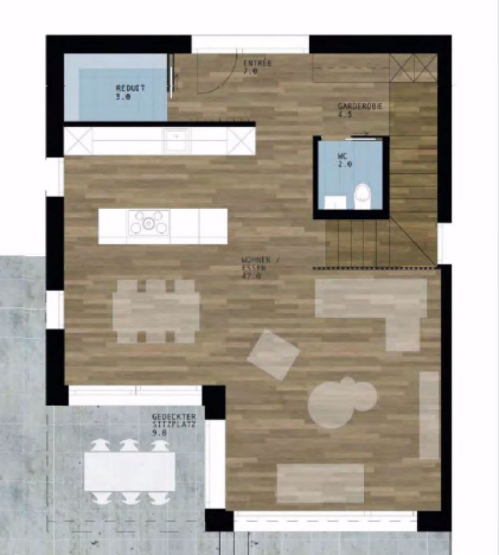 Projekt Hanfgartenweg - Erdgeschoss