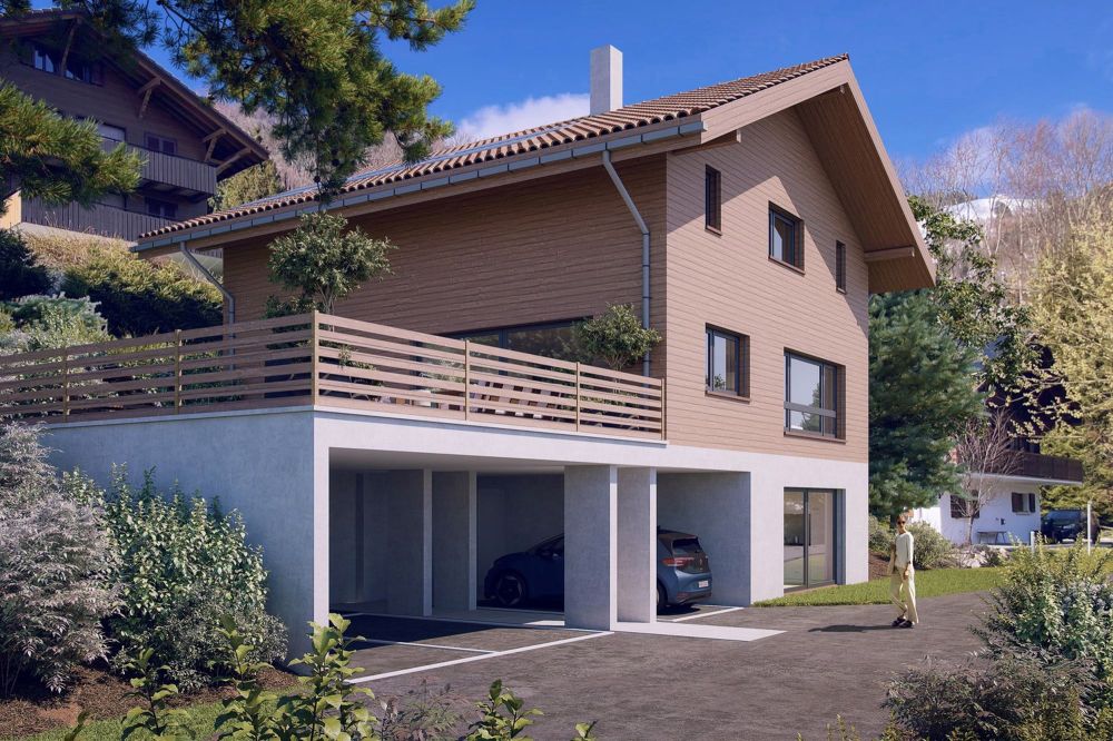 Neues Chalet mit Studio in Châtel-sur-Montsalvens - Bild 2
