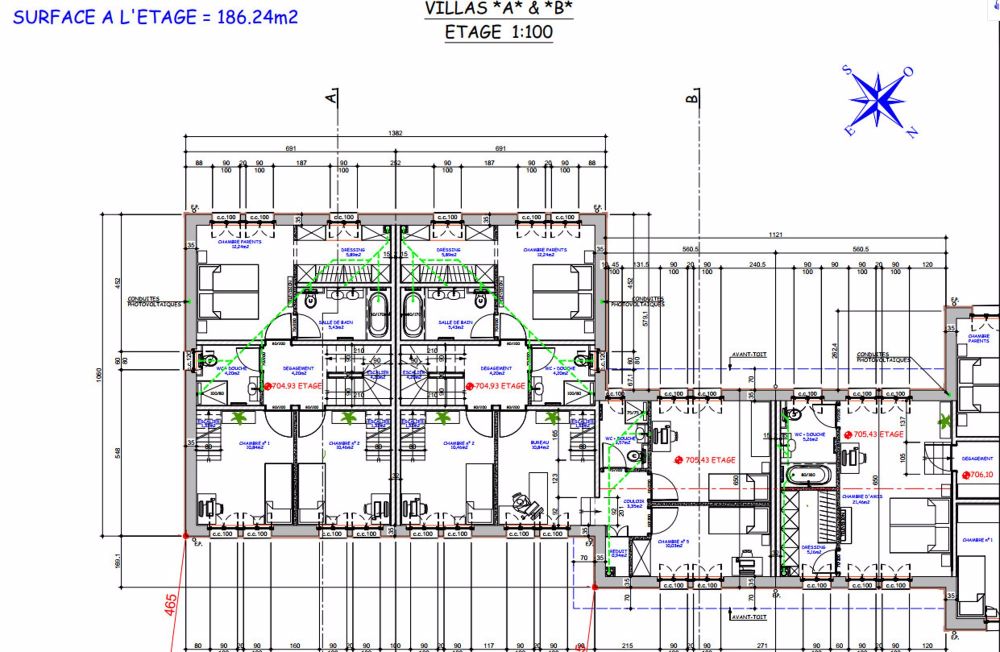 Zu verkaufen, Reihenhaus, 1726 Farvagny-le-Petit, Ref 1726-B - Plans étage