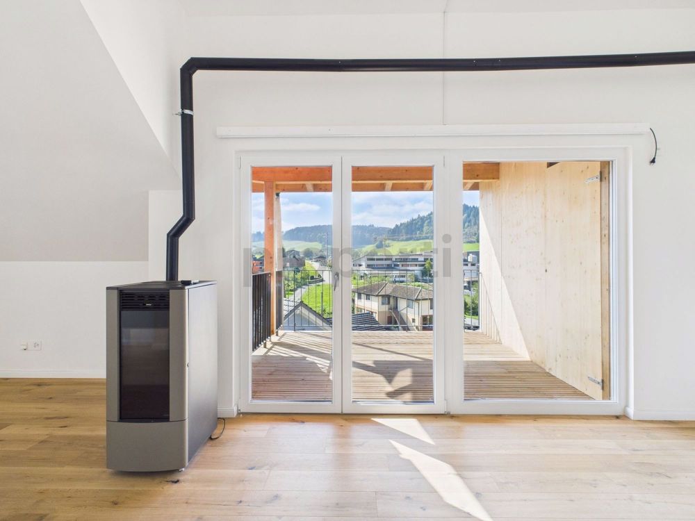 Charmante Neubauwohnung im Dachgeschoss in Grossdietwil modern, ländlich & einzigartig - Bild 1