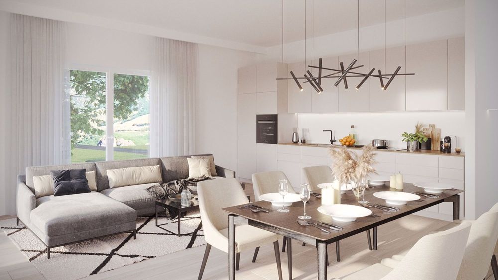 la Bergerie - Lot 6 - Appartement de 3.5 pièces avec balcon - Séjour
