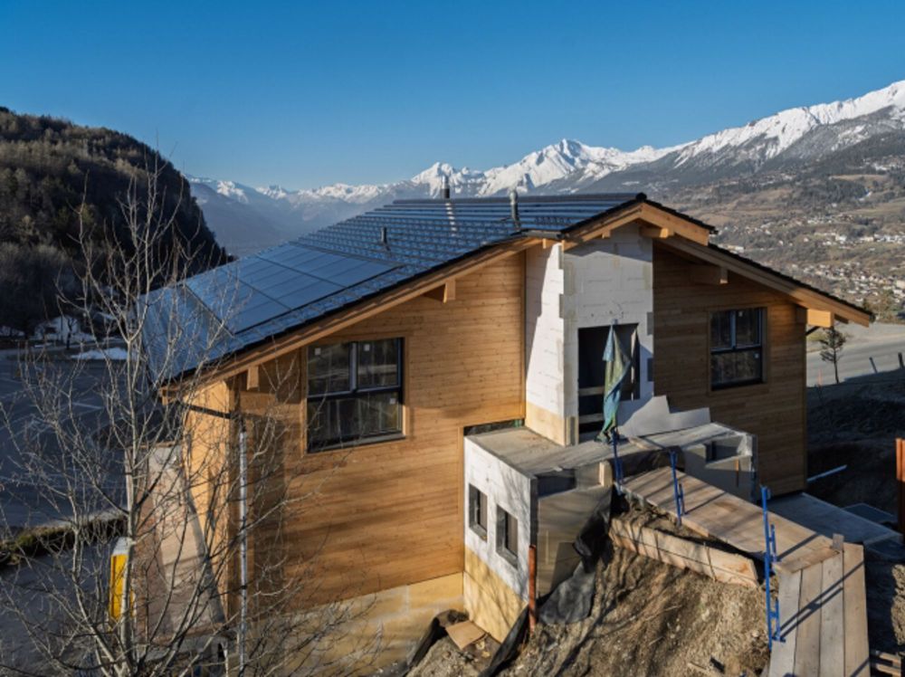Un havre contemporain face aux Alpes - Chalet neuf 5 chambres à Lens - Bild 6