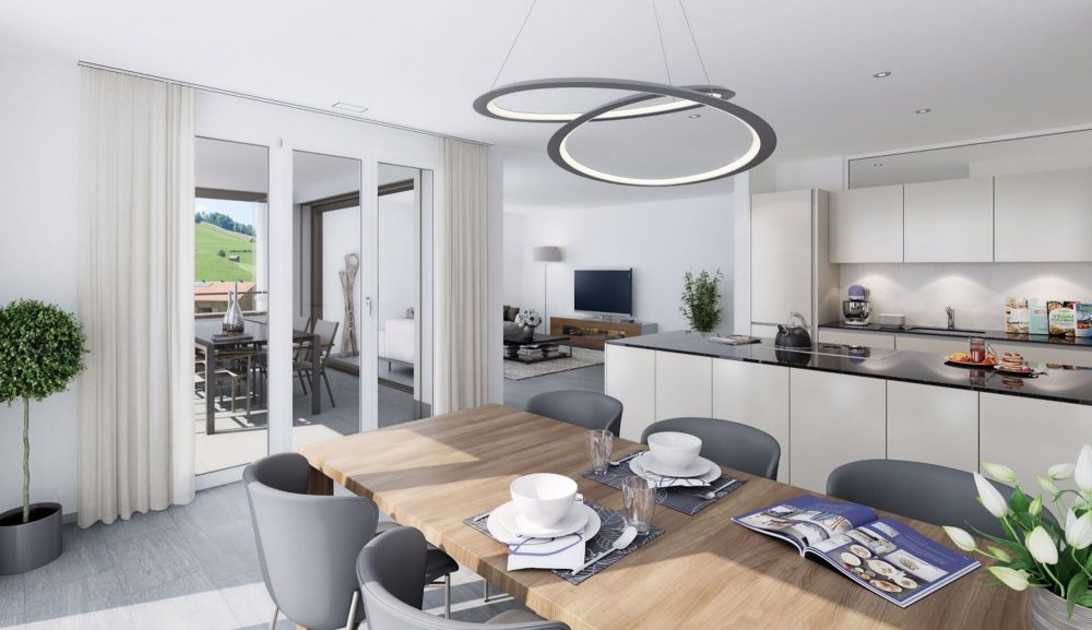 moderne 4.5 Zimmer-Wohnung mit herrlicher Aussicht - Bild 3