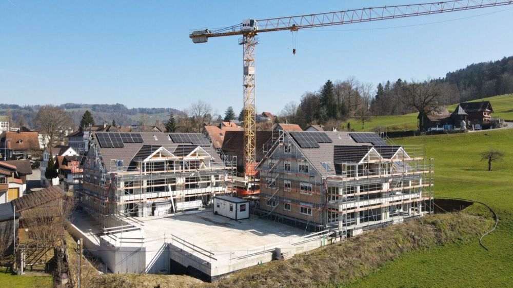 Letzte Wohnung verfügbar! - Naturnah wohnen, idyllisch geniessen - Baufortschritt März 2025