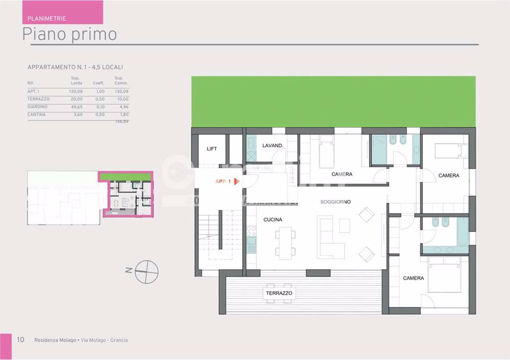 Nuovo App. 4.5 - Residenza Molago Grancia - Bild 8