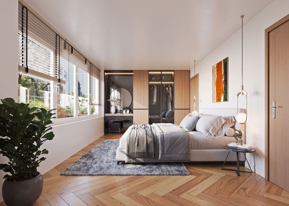 Villa contemporaine - A Chemin du Verney - Founex - Chambre à coucher