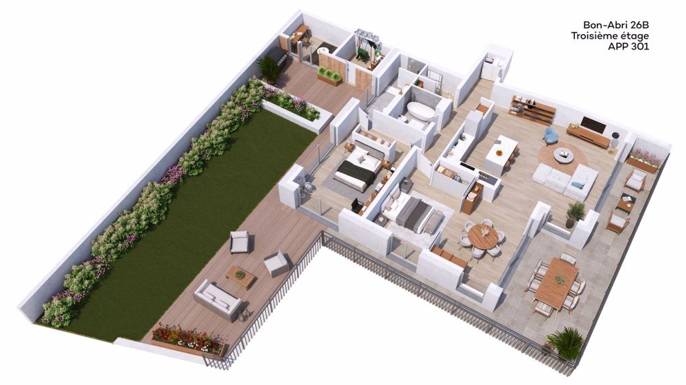 Wohnung in der oberen Etage, möbliert - Bild 6