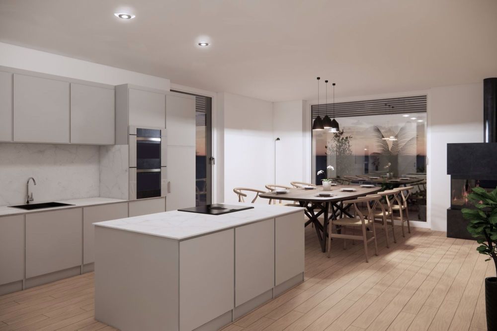 Neue barrierefreie Attika-Wohnung an top Lage - Essbereich, Küche