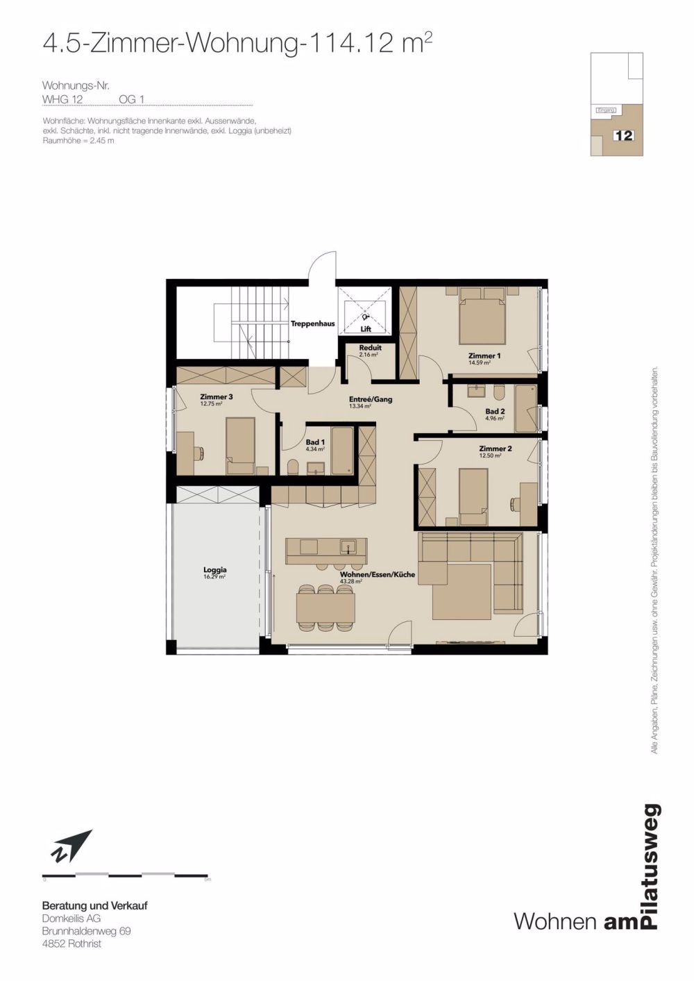 Modern, zentral, ruhig - Exklusives Wohnen in Rothrist - Bild 7