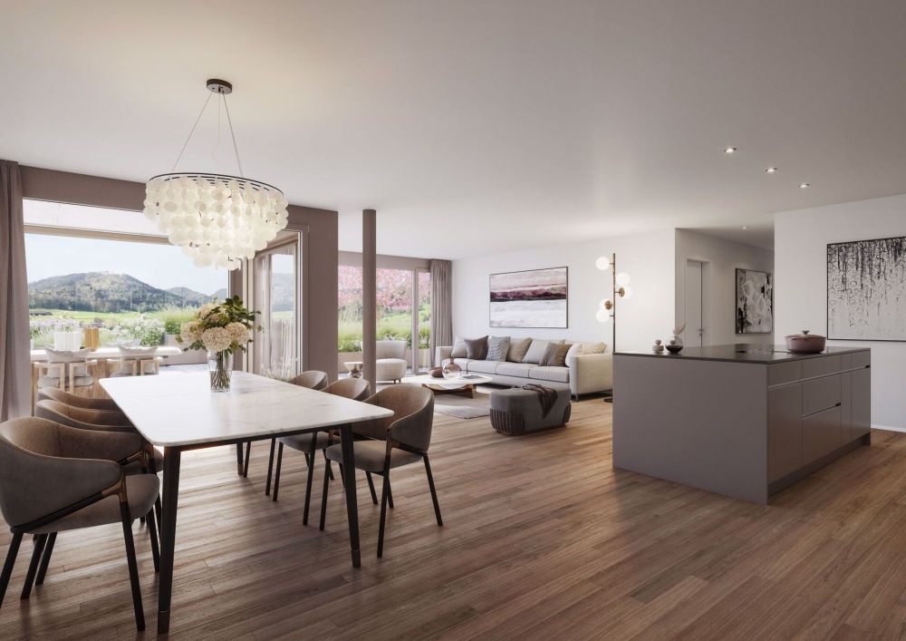 Zweistöckiges Terrassenhaus im Neubauprojekt Dorfblick - Bild 3