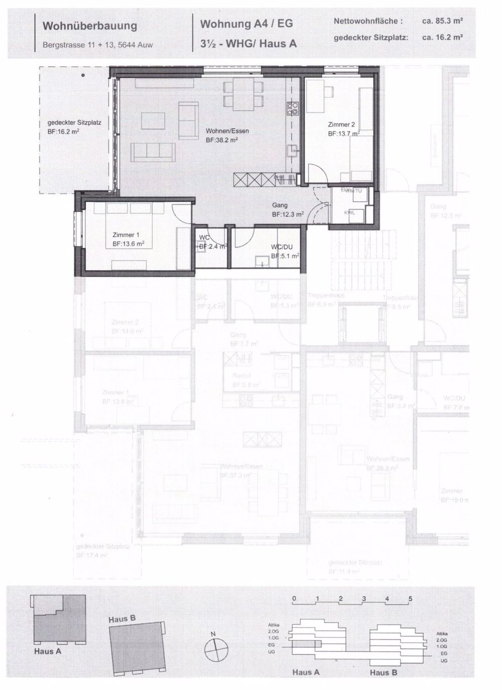 Moderne 3-Zimmer-Wohnung in Auw - Neubau mit Minergie-Zertifizierung - Bild 4