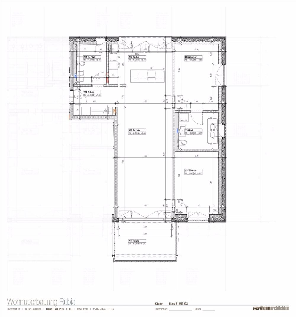 Tradition und Moderne in perfekter Symbiose» - Ihr neues Zuhause! - Grundriss B203