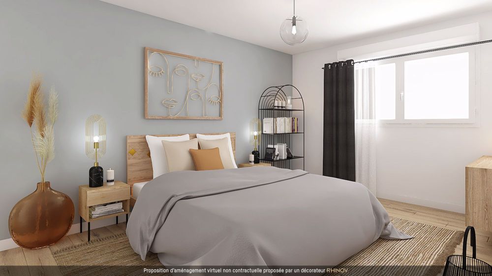 4 neue Villen - ein idyllischer Lebensraum inmitten der Natur! - Chambre parentale - proposition d'aménagement