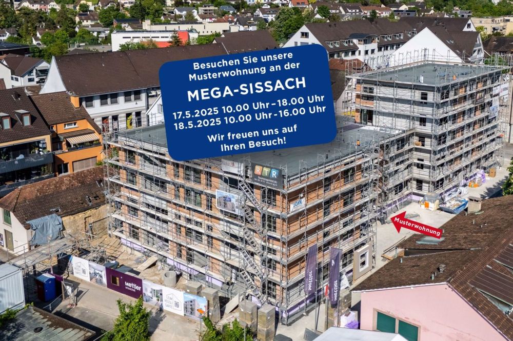 Neubau - Attraktive und moderne 3 1/2-Zimmer-Gartenwohnung im Zentrum von Sissach - Bild 2