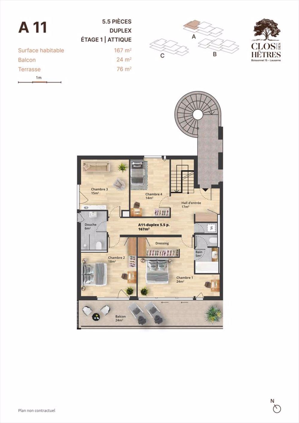 Dachgeschoss 5.5 Zimmer - Bild 3