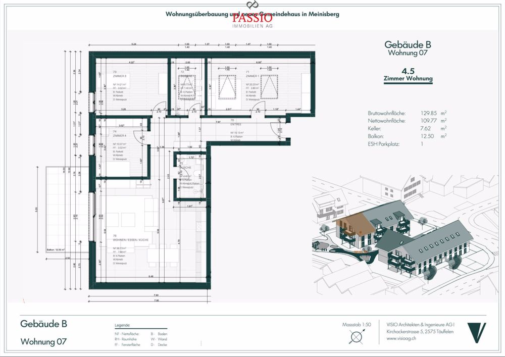 Im Bau! Neubau 4,5-Zimmer Wohnung mit Gestaltungsspielraum - Bild 9