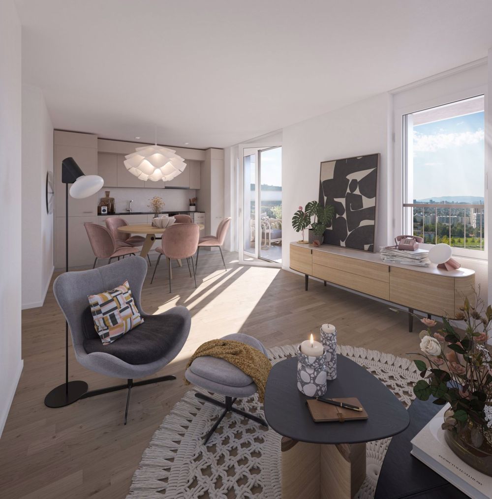 Ihr Traumwohnung wartet im Sorrento Hochhaus! - Wohnzimmer