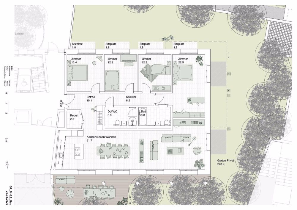 WILLKOMMEN IM HÜBELI PARK - 5.5-Zi-Garten-Wohnung - wohnen wie im Haus! - Bild 2