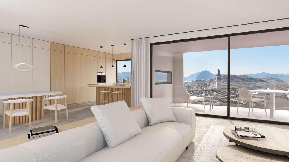 Moderni appartamenti in nuovo complesso residenziale a Comano vista lago - Bild 2