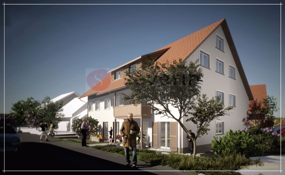 NEUBAU: BEZUG ENDE 2026, 3.5 ZI-WHG. MIT EIGENEM EINGANG, INKL. 1 TGPP - Ru_dlingen Strassenansicht (4)