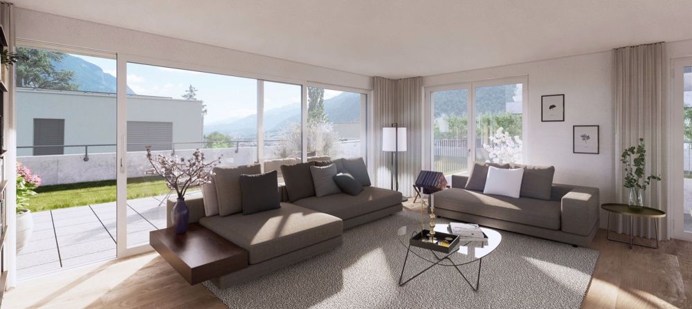 6-Zimmer-Neubau in Chur urban wohnen, naturnah geniessen - Innenvisualisierung