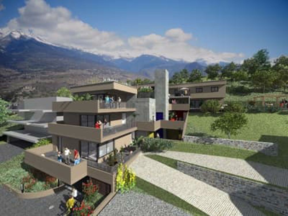 Moderne Studio im 3. Stock mit Balkon in Salins Sion - Bild 3