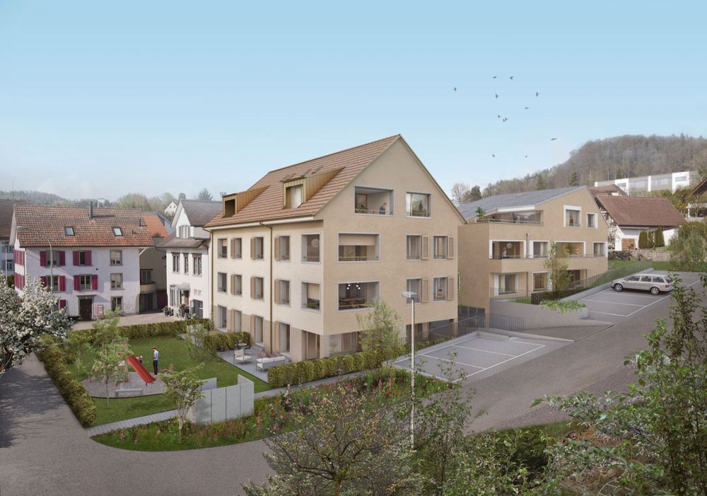 Leben im Grünen - «Tulpenrain» in Othmarsingen - Aussenvisualisierung