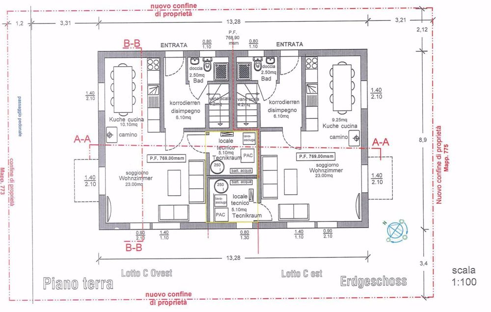 NUOVA COSTRUZIONE A FAIDO CASA BIFAMILIARE 4,5 LOCALI CON GIARDINO E VISTA MONTAGNA - Image 3