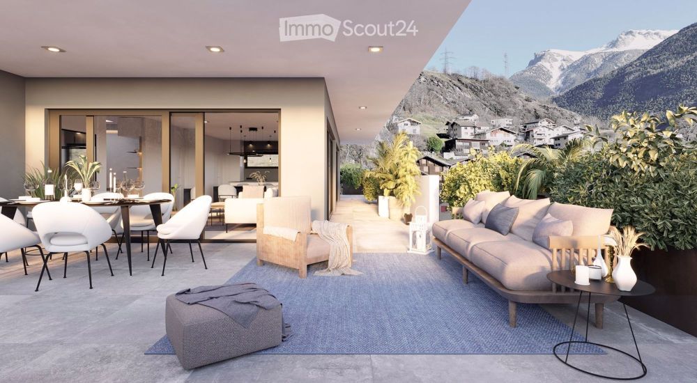 Moderne 4.5-Zimmer-Neubau-Wohnung mit Bergblick in Lalden - Bild 2