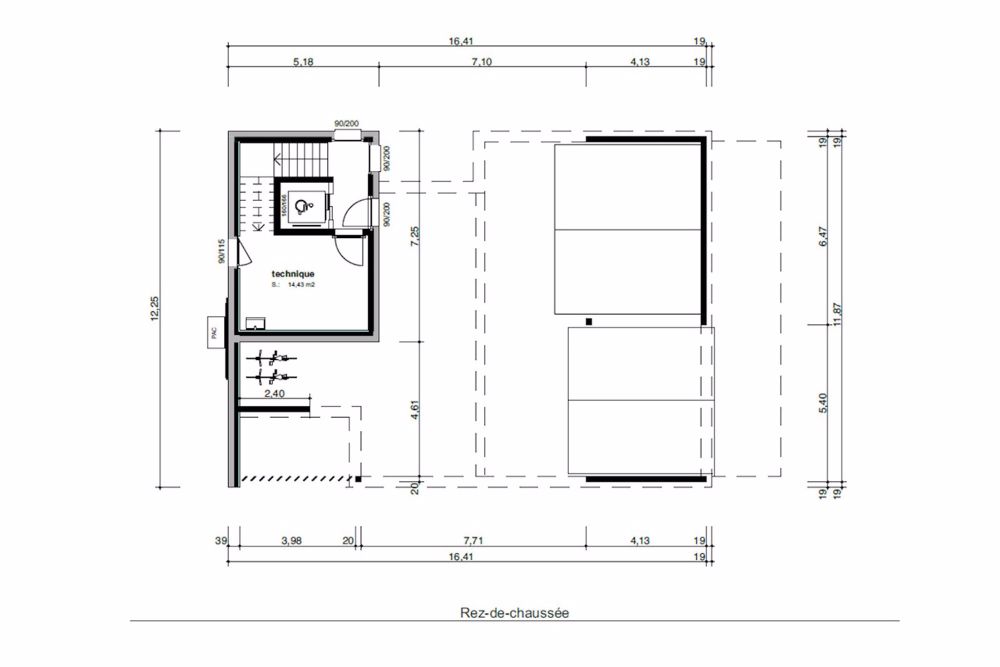 Le Bouveret, 3,5 Zimmer in der neuen Residenz L'Aurore - Plan place de parc et vélo