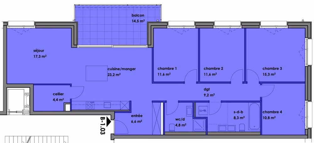 Spacieux logement neuf de 5.5 pièces avec grand balcon - Bild 4